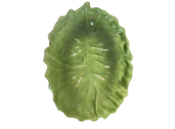 Vintage Royal Bayreuth, Bavaria Green Cabbage Porcelain Dish
