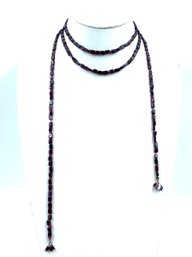 Vintage Signed Boucher Gless Garnet Wrap Necklace