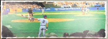 A Large, Baseball Themed Canvas Print