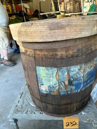 Vintage L. C. Bates Co.  Fruit Barrel New Haven Ct.