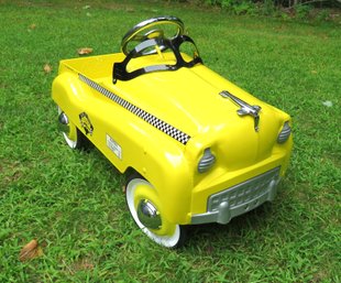 Vintage 1990s New In Box Gearbox Yellow Cab Pedal Car