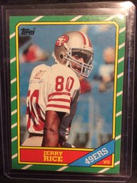 1986 Topps Jerry Rice Rookie Card - M