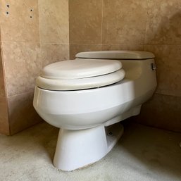 A Vintage Kohler San Raphael One Piece  Toilet - Cushioned Seat - Bath2