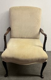 1940's Arm Chair In Corduroy Fabric