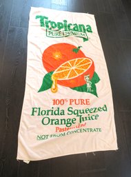 Vintage Tropicana Orange Juice Beach Blanket