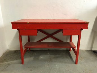 Vintage Potting Bench Work Table