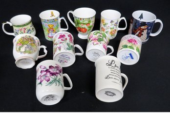 A Nice Group Of English Bone China Collectible Coffee Mugs/cups