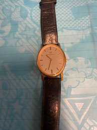 Girard - Perregaux Mens Oval Wrist Watch Nice Condition With Original Booklet And Sales Slip .