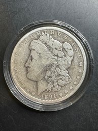 1891-O Morgan Silver Dollar