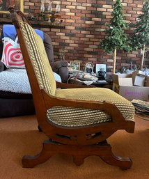 Antique Victorian Eastlake Style Rocking & Swivel Chair