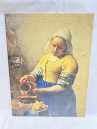 Johannes Vermeer, 'THE MILK MAIDEN' Repro Wall Art