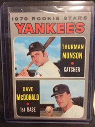 1970 Topps Thurman Munson Rookie Card - M