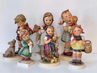 Vintage Collection Of 6 German HUMMEL Figurines