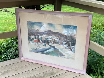 Watercolor Cottage Scene, A Jenkins