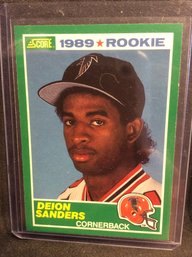 1989 Score Deion Sanders Rookie Card - M