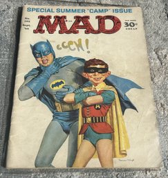 1966 MAD MAGAZINE #105- BATMAN AND ROBIN COVER