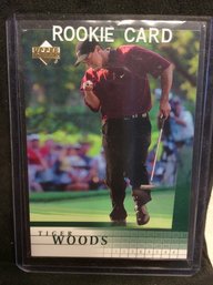 2001 Upper Deck Tiger Woods Rookie Card - M