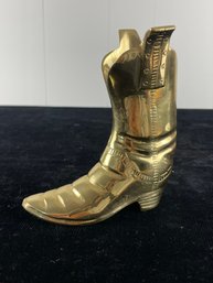 Solid Brass Cowboy Boot