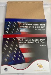 2015 United States Mint Uncirculated Coin Set Denver And Philadelphia