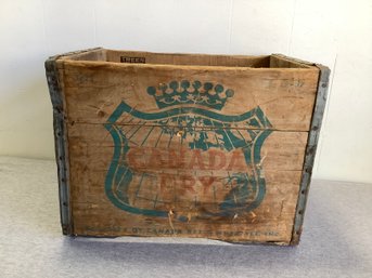 Canada Dry Wooden Crate