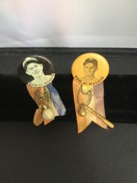 1950's Dom Di Maggio Pin Ribbon Lot Of 2 VERY RARE !