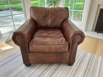 Restoration Hardware Leather Club Chair (2 Of 2)
