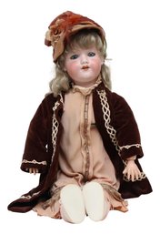 Armand Marseille German Bisque  Blonde Doll  With Blue Eyes 390