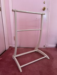 A Folding Wood Blanket Stand - Needs Repainting