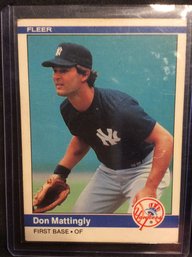 1984 Fleer Don Mattingly Rookie Card - M