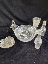 Assorted Cut Glass Lot