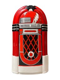 Vintage Jukebox Cookie Canister Homecraft Taiwan