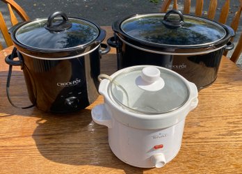 Three Crock Pots