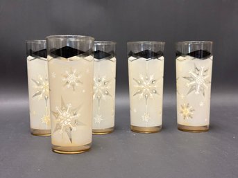 A Fantastic Set Of Five Mid-Century Collins Glasses