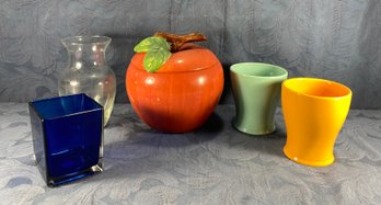 Home Decor Vase By Edible, Apple Covered Cookie Jar &  More