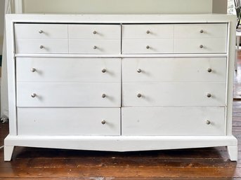 A Painted Hard Wood Dresser By Bassett Furniture