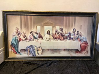 Huge Framed Last Supper Print