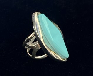 Jay King DTR 925 Silver Turquoise Ring- Size 6/6.5