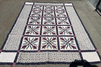 Full Size Hand Made Tulip Quilt