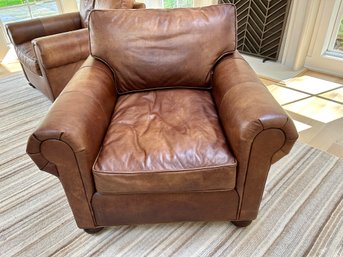 Restoration Hardware Leather Club Chair (1 Of 2)