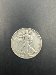 1937 Walking Liberty Silver Half Dollar