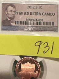 UNION SHIELD 2012 S 1 C PF 69RD ULTRA CAMEO  NGC