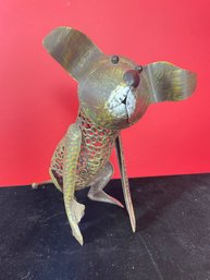Metal Sculpture Of Dog