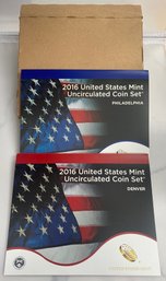 2016 United States Mint Uncirculated Coin Set Denver And Philadelphia