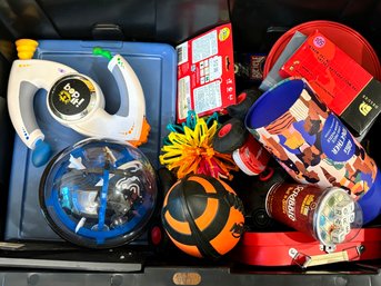 A Bin Of Toys And Games