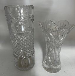 2 Crystal Vases  ~ Galway & Heritage ~