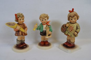 Lot Of Three Goebel Hummel's With A Sweet Offering, I Brought You A Gift & A Boy & His Toys