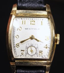 Vintage 'westfield' Men's Wristwatch Gold Filled