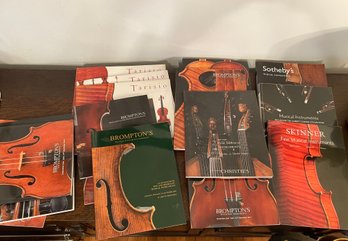 Stringed Instrument Auction House Catalogues Including Skinner & Sotheby's