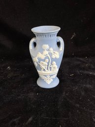 Blue And White Wedgwood Vase