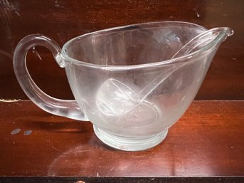 Glass Pitcher With Ladle